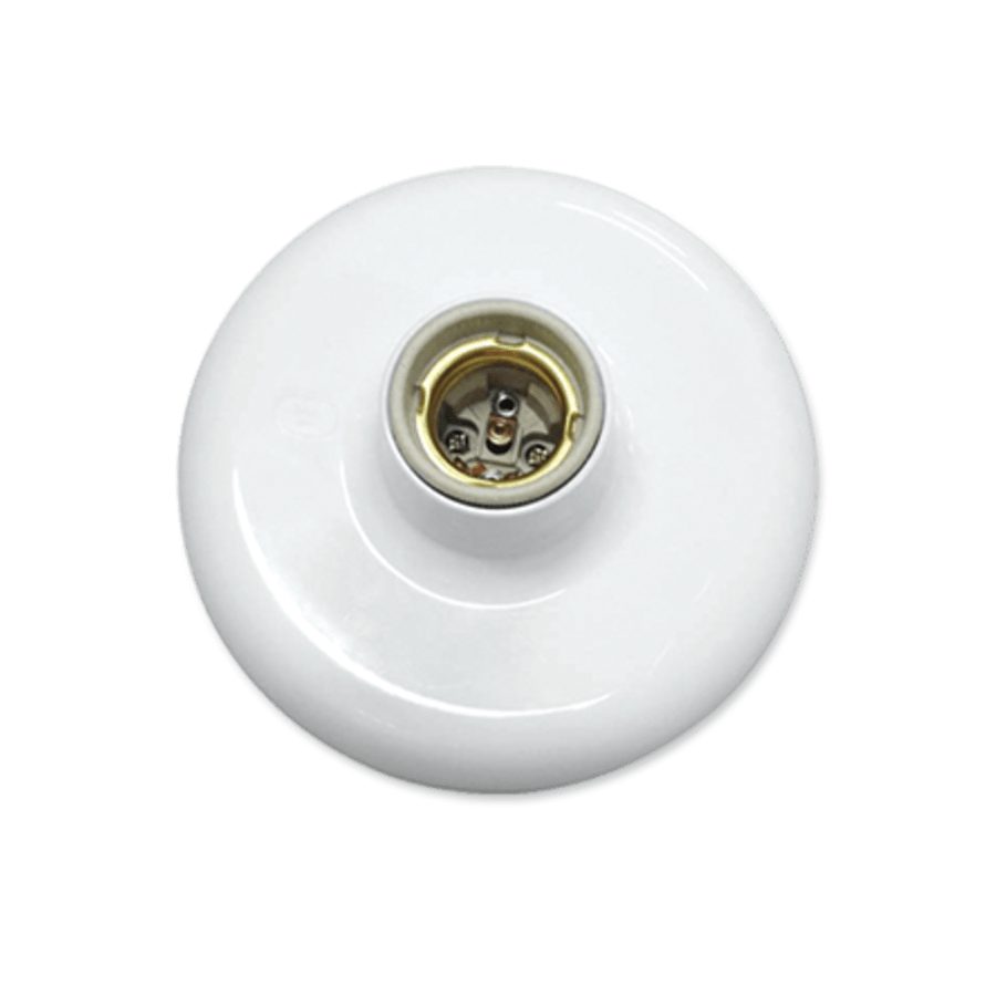 Plafon branco 100W com receptáculo