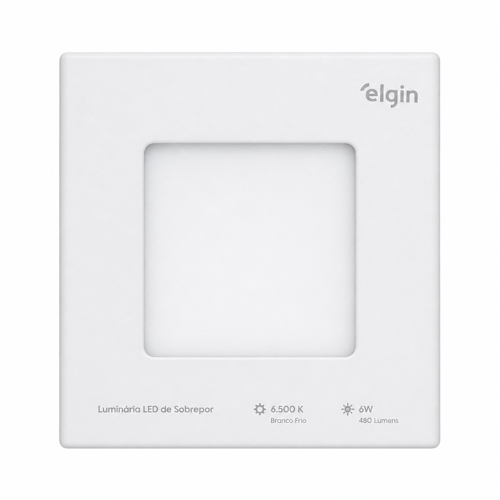 Luminária LED Elgin 6W sobrepor