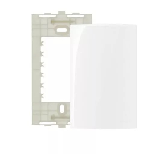 Placa 4x2 cega Sleek branco