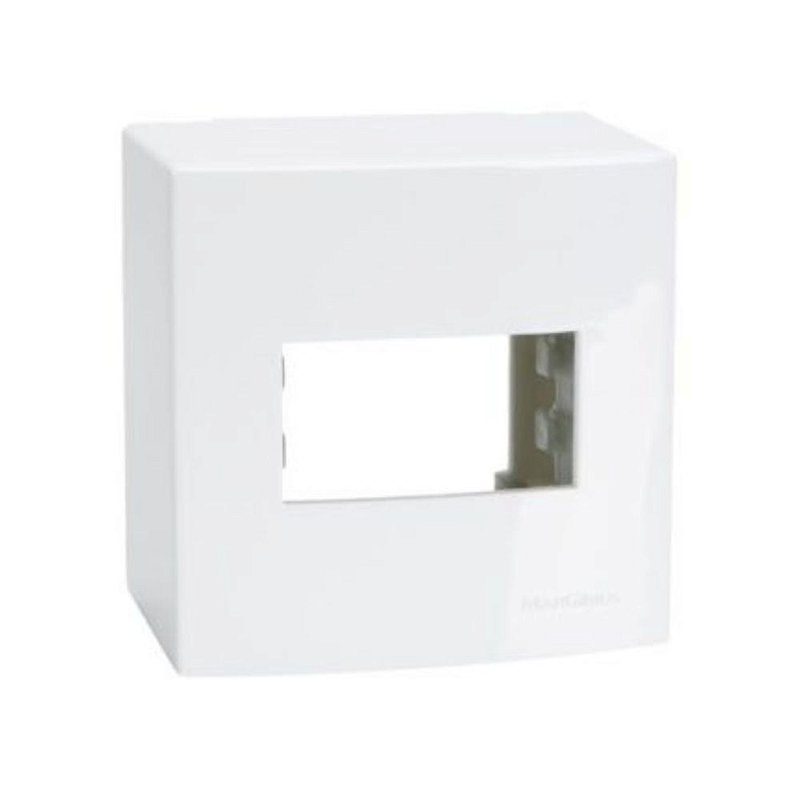 Caixa sobrepor 75x75 1 posto Sleek