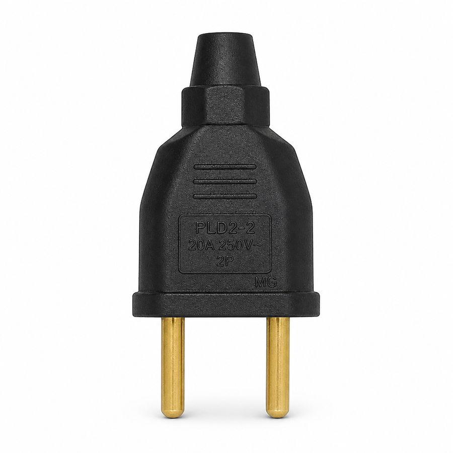 Plug macho preto 20A